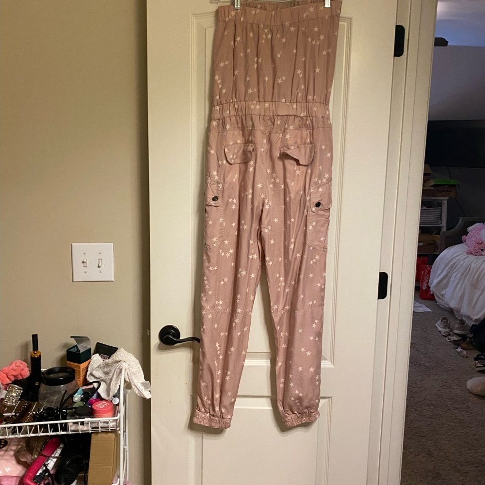 Strapless Pink Star Jumpsuit - Picture 5 of 5